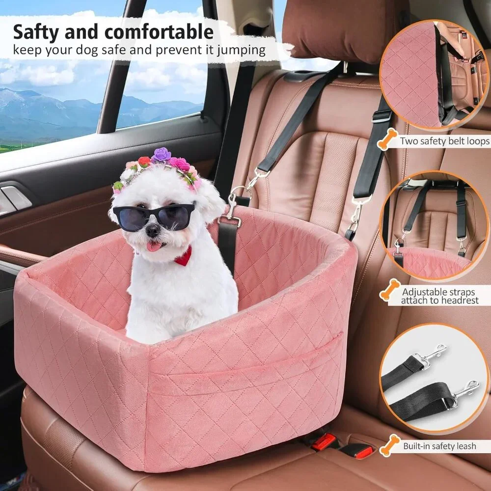 Dog Car Seat for Small Medium Dogs,